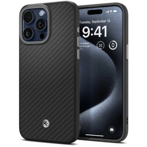 Hurtownia GSM - [OUTLET] Case Spigen Enzo Aramid Mag MagSafe Apple iPhone 15 Pro Max Matt Schwarz - OT-762 - {ean13} - Hurt