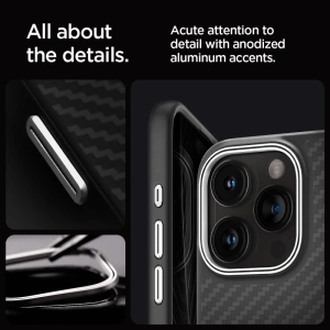 Hurtownia GSM - [OUTLET] Case Spigen Enzo Aramid Mag MagSafe Apple iPhone 15 Pro Max Matt Schwarz - OT-762 - {ean13} - Hurt