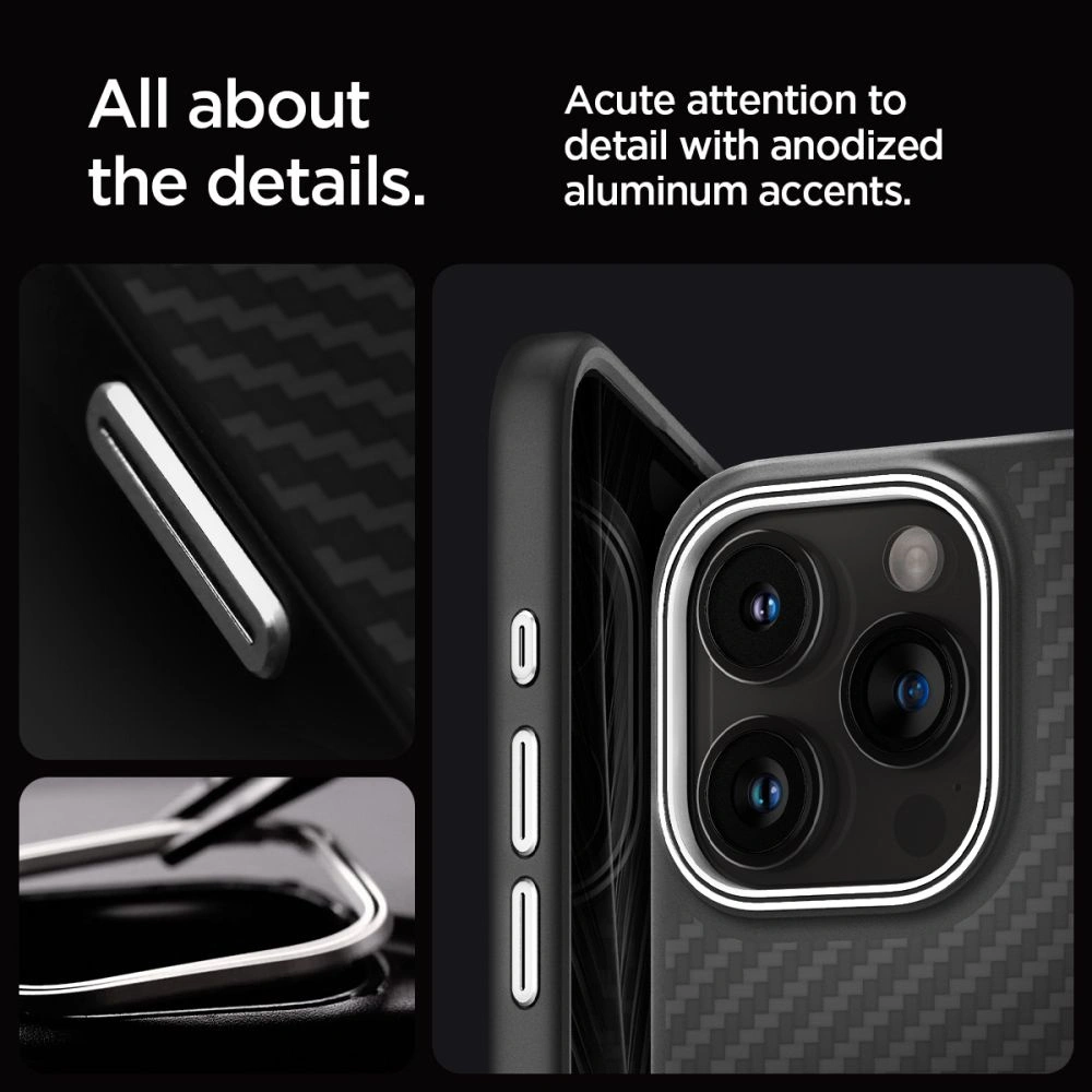 Hurtownia GSM - [OUTLET] Etui Spigen Enzo Aramid Mag MagSafe Apple iPhone 15 Pro Max Matt Fekete - OT-762 - {ean13} - Hurt