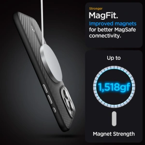 Hurtownia GSM - [OUTLET] Case Spigen Enzo Aramid Mag MagSafe Apple iPhone 15 Pro Max Matt Schwarz - OT-762 - {ean13} - Hurt