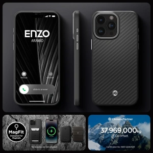 Hurtownia GSM - [OUTLET] Case Spigen Enzo Aramid Mag MagSafe Apple iPhone 15 Pro Max Matt Schwarz - OT-762 - {ean13} - Hurt