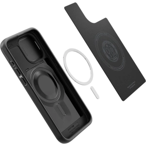Hurtownia GSM - [OUTLET] Case Spigen Optik Armor Mag MagSafe Apple iPhone 15 Pro Schwarz - OT-763 - {ean13} - Hurt