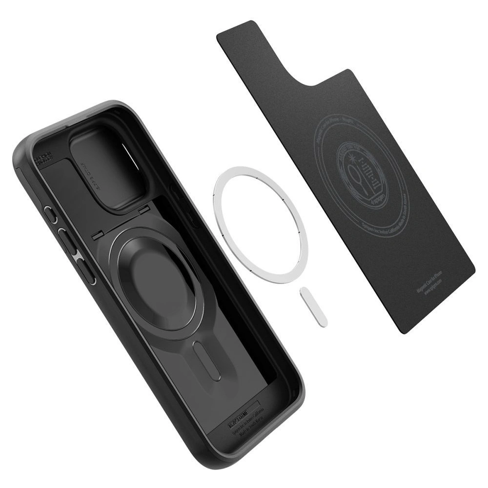 Hurtownia GSM - [OUTLET] Husa Spigen Optik Armor Mag MagSafe Apple iPhone 15 Pro Negru - OT-763 - {ean13} - Hurt