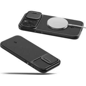Hurtownia GSM - [OUTLET] Case Spigen Optik Armor Mag MagSafe Apple iPhone 15 Pro Schwarz - OT-763 - {ean13} - Hurt