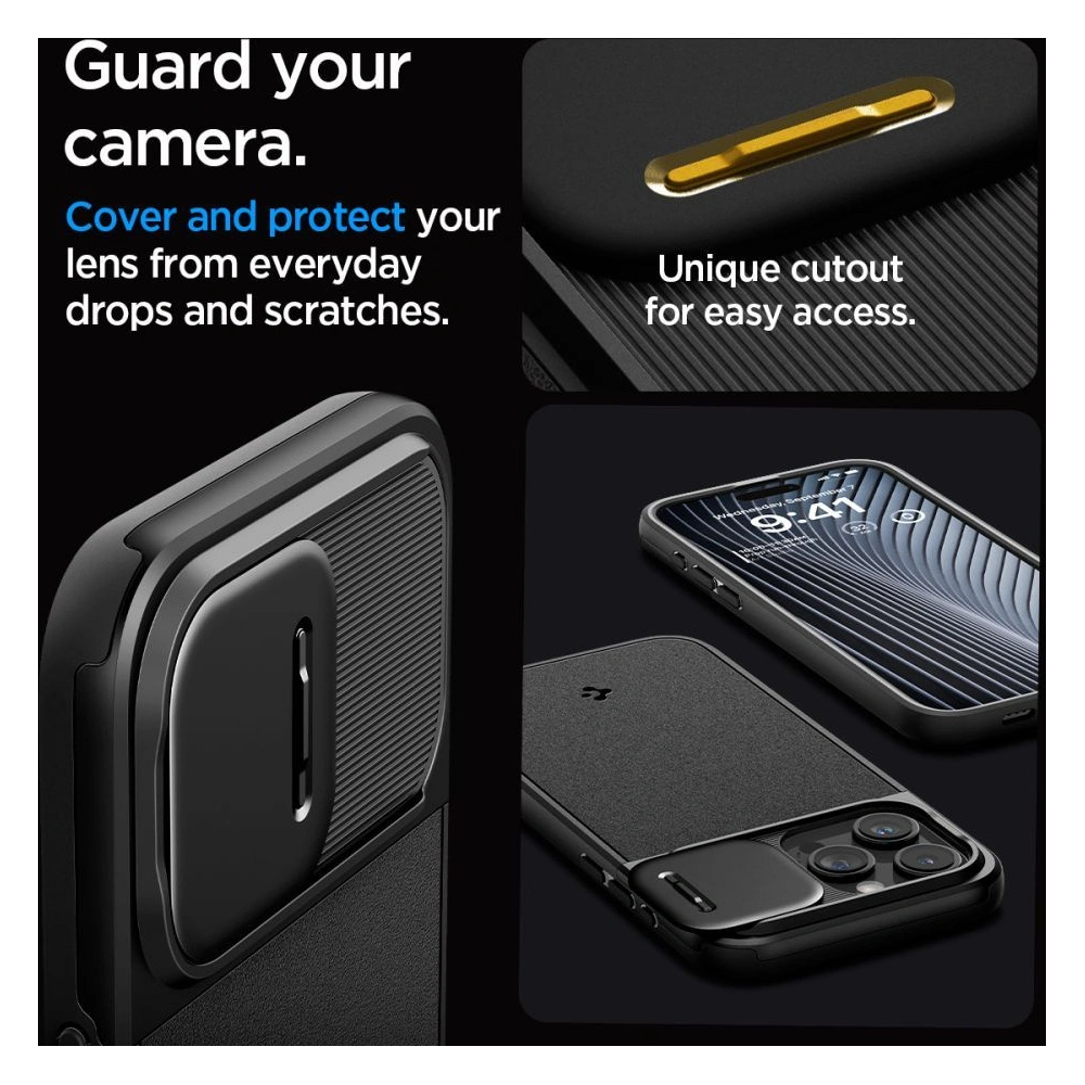 Hurtownia GSM - [OUTLET] Husa Spigen Optik Armor Mag MagSafe Apple iPhone 15 Pro Negru - OT-763 - {ean13} - Hurt