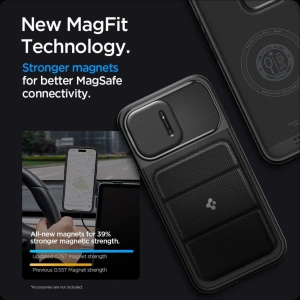 [OUTLET] Case Spigen Optik Armor Mag MagSafe Apple iPhone 15 Pro Black