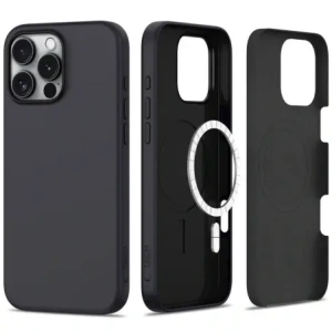 Etui Tech-Protect Silicone MagSafe Apple iPhone 16 Pro Matte Black