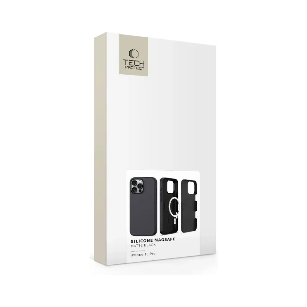 Hurtownia GSM - Tech-Protect szilikon MagSafe Apple iPhone 16 Pro matt fekete - THP3433 - {ean13} - Hurt