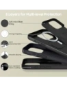 Wholesale Tech-Protect Silicone MagSafe Apple iPhone 16 Pro Max Matte Black - THP3434 - {ean13} - Hurt