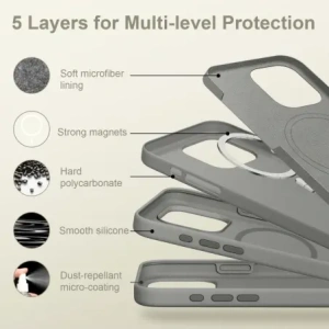 Etui Tech-Protect Silicone MagSafe Apple iPhone 16 Pro Max Matte Clay
