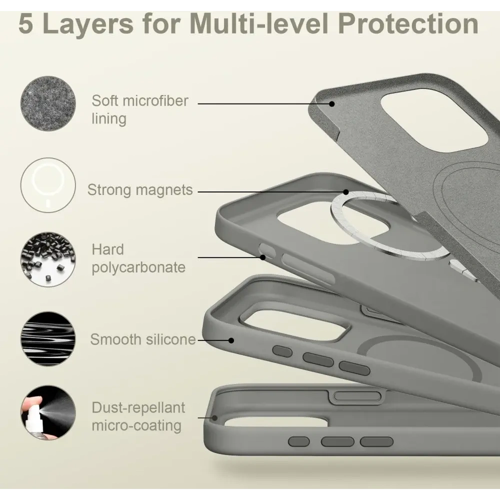 Wholesale Tech-Protect Silicone MagSafe Apple iPhone 16 Pro Max Matte Clay - THP3435 - {ean13} - Hurt