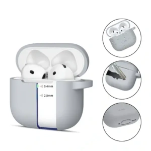 Hurtownia GSM - Etui Tech-Protect silikonový háček Apple Airpods 4 Crayon Grey - THP3436 - {ean13} - Hurt