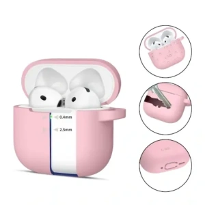 Hurtownia GSM - Etui Tech-Protect Silicone Hook Apple Airpods 4 Prašná Růžová - THP3438 - {ean13} - Hurt