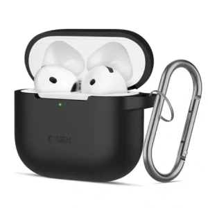 Hurtownia GSM - Etui Tech-Protect silikonový háček Apple Airpods 4 černý - THP3439 - {ean13} - Hurt