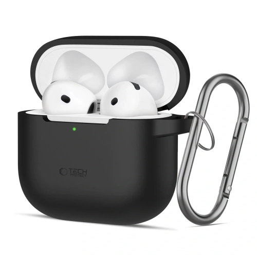 Etui Tech-Protect Silicone Hook Apple Airpods 4 Black