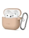 Etui Tech-Protect silikonový háček Apple Airpods 4 Caffe Latte
