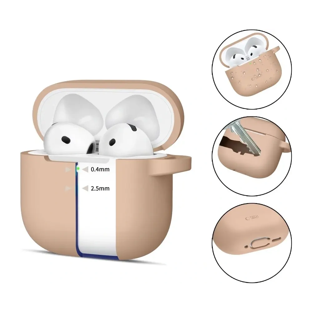 Hurtownia GSM - Etui Tech-Protect Silicone Hook Apple Airpods 4 Caffe Latte - THP3440 - {ean13} - Hurt
