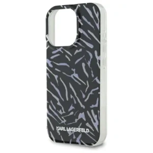 Etui Karl Lagerfeld KLHCP16LHZBPKCCU Apple iPhone 16 Pro Zebra With Cord fioletowy/purple
