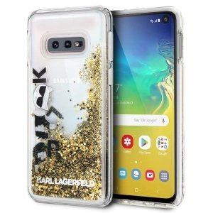 Hurtownia GSM - Karl Lagerfeld KLHCS10LROGO S10e G970 schwarz-gold/hard case Glitter - KLD236BLKGLD - {ean13} - Hurt