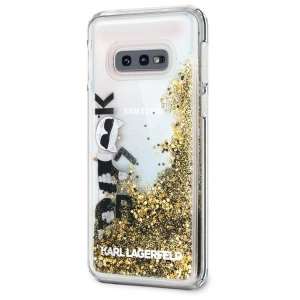 Karl Lagerfeld KLHCS10LROGO S10e G970 black & gold hard case Glitter