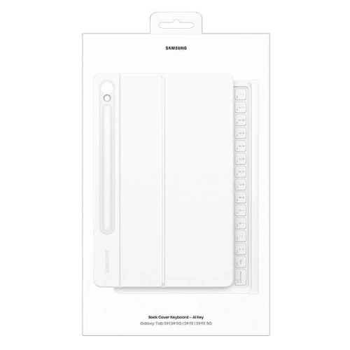 Etui Samsung EF-DX725UWEGWW Galaxy Tab S9 / S9 FE Book Cover Keyboard biały/white