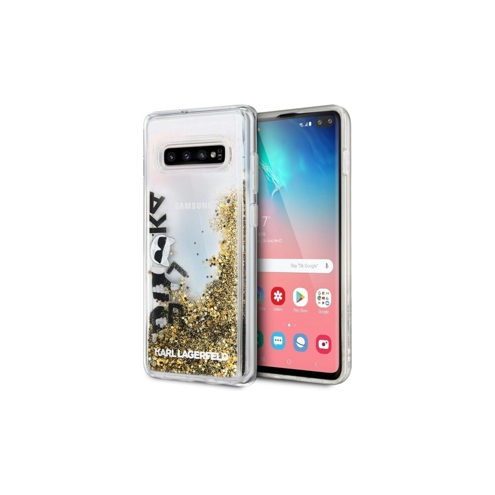 Hurtownia GSM - Karl Lagerfeld KLHCS10PROGO S10 Plus G975 schwarz-golden/hartes Gehäuse Glitter - KLD239BLKGLD - {ean13} - Hurt