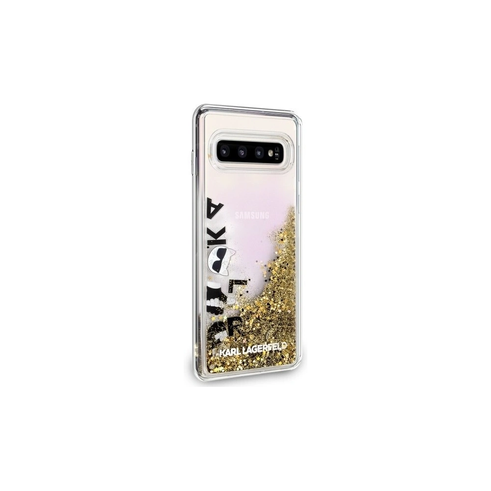 Hurtownia GSM - Karl Lagerfeld KLHCS10PROGO S10 Plus G975 schwarz-golden/hartes Gehäuse Glitter - KLD239BLKGLD - {ean13} - Hurt