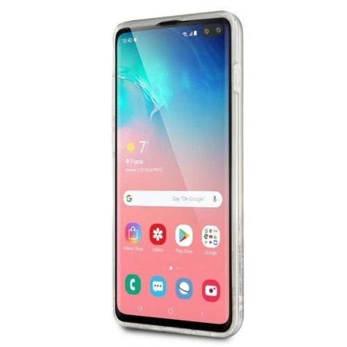 Karl Lagerfeld KLHCS10PROGO S10 Plus G975 czarno-złoty/black & gold hard case Glitter