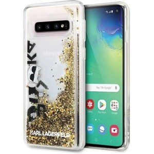 Hurtownia GSM - Karl Lagerfeld KLHCS10ROGO S10 G973 czarno-złoty/black & gold hard case Glitter - KLD240BLKGLD - {ean13} - Hurt