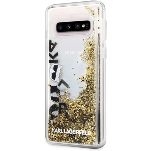 Hurtownia GSM - Karl Lagerfeld KLHCS10ROGO S10 G973 czarno-złoty/black & gold hard case Glitter - KLD240BLKGLD - {ean13} - Hurt