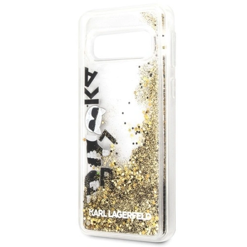 Karl Lagerfeld KLHCS10ROGO S10 G973 czarno-złoty/black & gold hard case Glitter