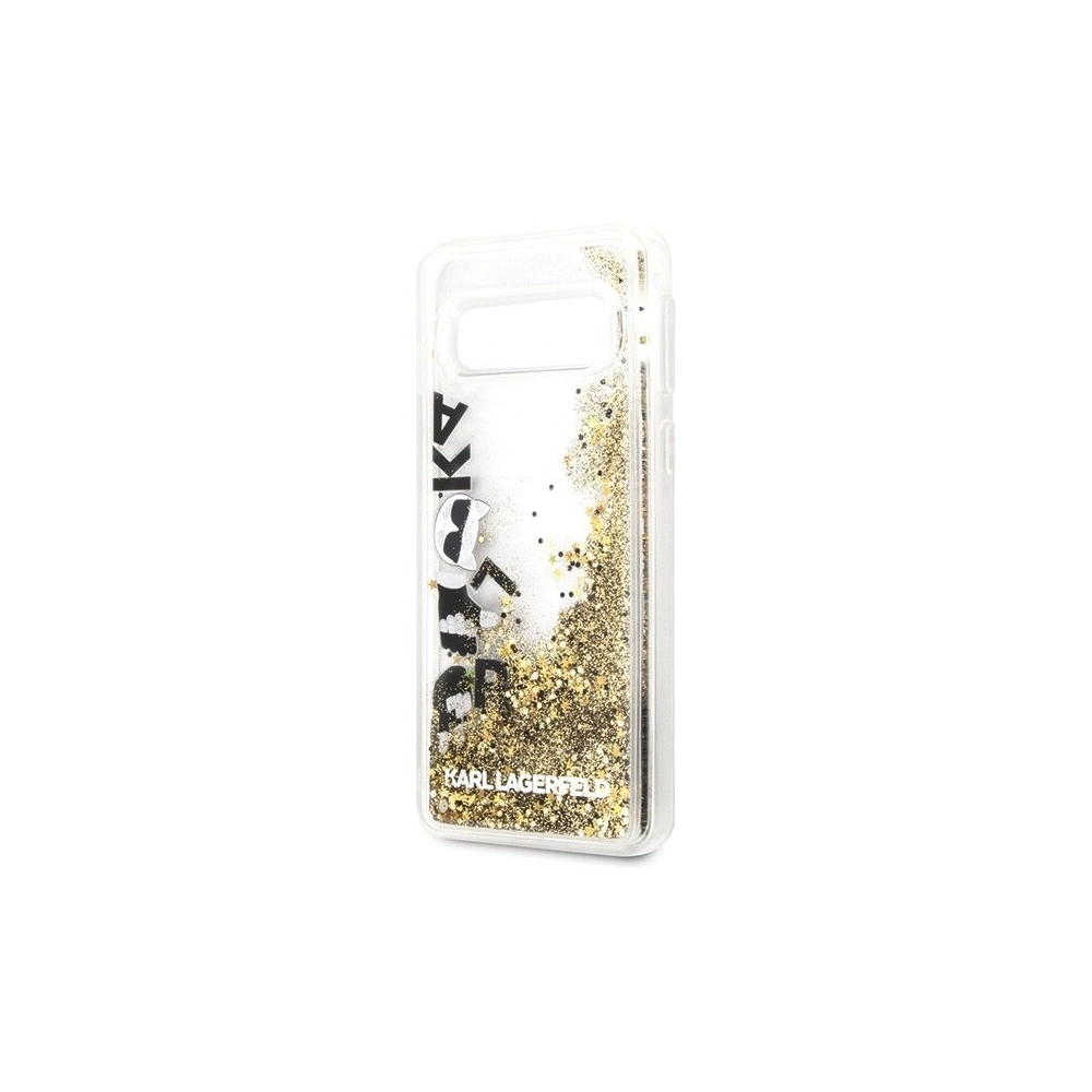 Hurtownia GSM - Karl Lagerfeld KLHCS10ROGO S10 G973 czarno-złoty/black & gold hard case Glitter - KLD240BLKGLD - {ean13} - Hurt