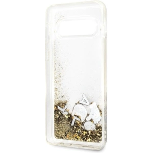 Wholesale Karl Lagerfeld KLHCS10ROGO S10 G973 black & gold hard case Glitter - KLD240BLKGLD - {ean13} - Hurt