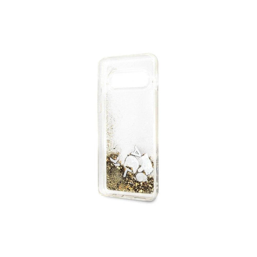 Hurtownia GSM - Karl Lagerfeld KLHCS10ROGO S10 G973 czarno-złoty/black & gold hard case Glitter - KLD240BLKGLD - {ean13} - Hurt