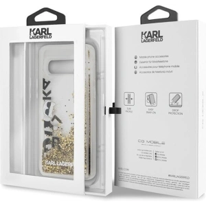 Wholesale Karl Lagerfeld KLHCS10ROGO S10 G973 black & gold hard case Glitter - KLD240BLKGLD - {ean13} - Hurt