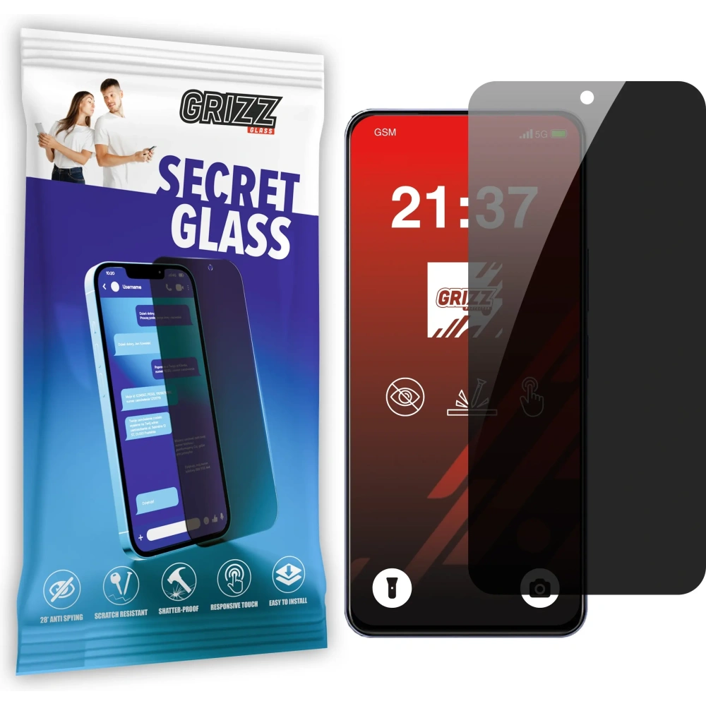 Matowe szkło prywatyzujące GrizzGlass SecretGlass do Vivo Y19s