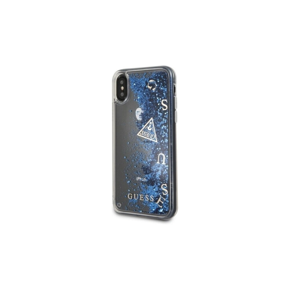 Hurtownia GSM - Etui Guess GUHCPXGLUFLBL Apple iPhone X purple/fioletowy hard case Glitter Liquid - GUE318PRP - {ean13} - Hurt