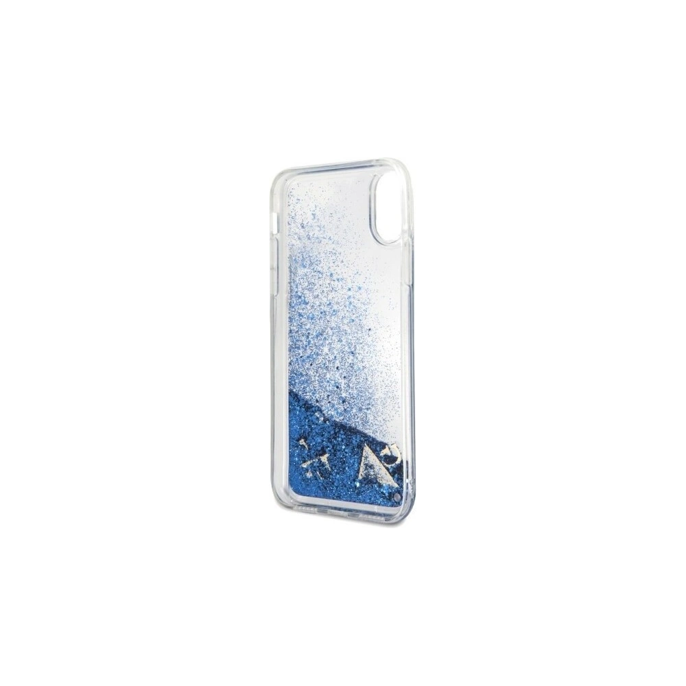 Wholesale Guess GUHCPXGLUFLBL iPhone X purple hard case Glitter Liquid - GUE318PRP - {ean13} - Hurt