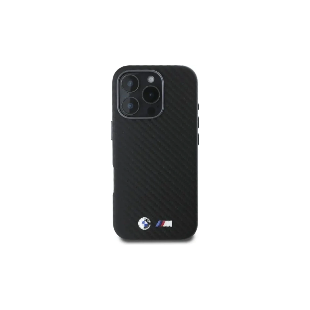 Hurtownia GSM - BMW BMHCP16L23PUFWC Apple iPhone 16 Pro Hardcase Carbon umwickelt Metall schwarz - BMW691 - {ean13} - Hurt