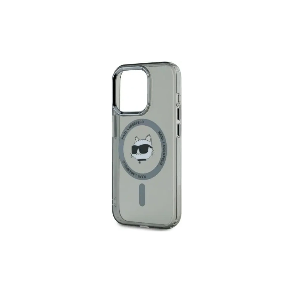 Wholesale Karl Lagerfeld KLHMP15LHLSCHK Apple iPhone 15 Pro hardcase IML Metal Choupette Head MagSafe black - KLD21788 - {ean13} - Hurt