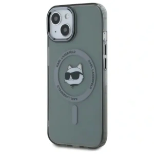 Hurtownia GSM - Etui Karl Lagerfeld KLHMP15SHLSCHK Apple iPhone 15 hardcase IML Metal Choupette Head MagSafe černý/black - KLD21791 - {ean13} - Hurt