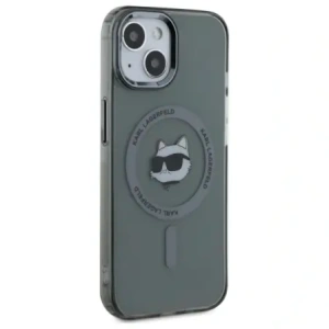 Hurtownia GSM - Etui Karl Lagerfeld KLHMP15SHLSCHK Apple iPhone 15 hardcase IML Metal Choupette Head MagSafe černý/black - KLD21791 - {ean13} - Hurt