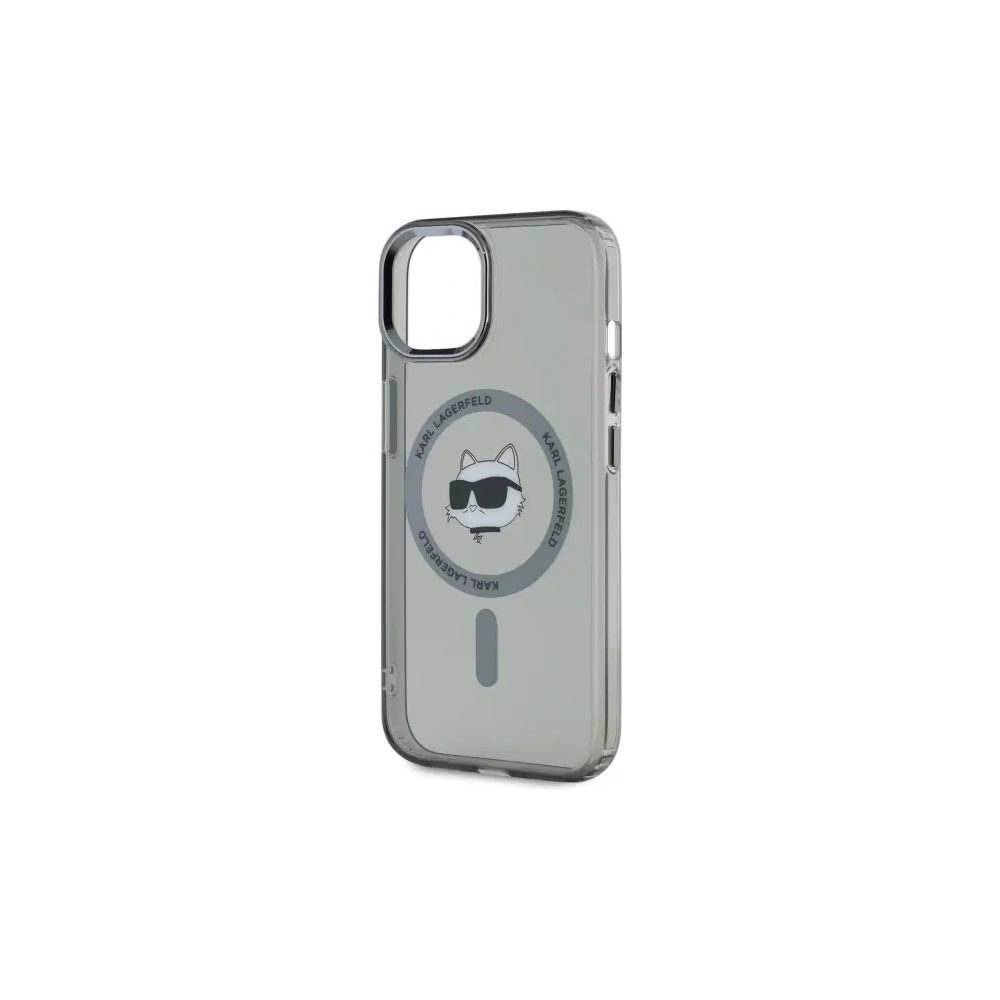 Hurtownia GSM - Karl Lagerfeld KLHMP15SHLSCHK Apple iPhone 15 husă hardcase IML Metal Choupette Head MagSafe neagră - KLD21791 - {ean13} - Hurt