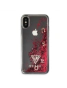 Hurtownia GSM - Etui Guess GUHCPXGLUFLRA Apple iPhone X raspberry hard case Glitter Liquid - GUE320 - {ean13} - Hurt