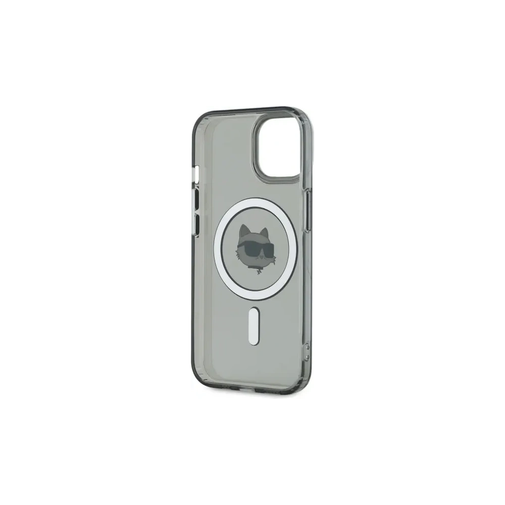 Hurtownia GSM - Karl Lagerfeld KLHMP15SHLSCHK Apple iPhone 15 husă hardcase IML Metal Choupette Head MagSafe neagră - KLD21791 - {ean13} - Hurt