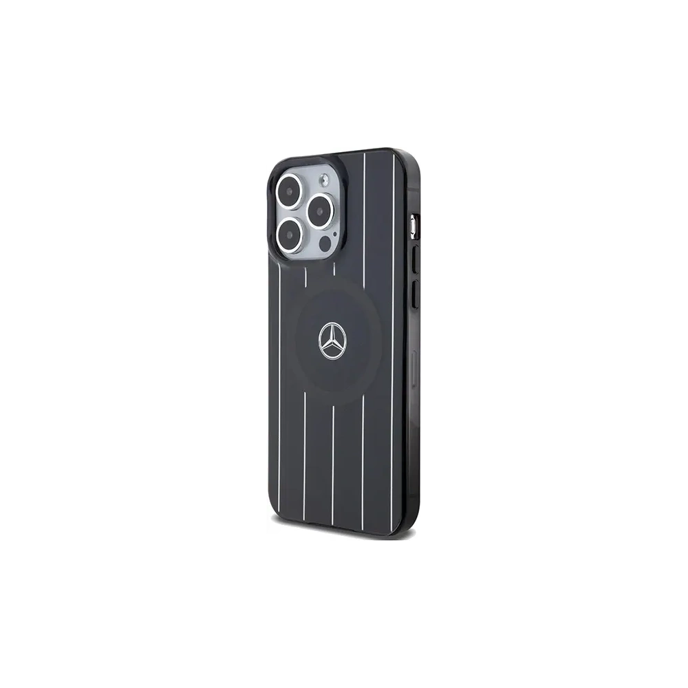 Hurtownia GSM - Mercedes MEHMP15L23HRSK Apple iPhone 15 Pro kemény tok Dupla réteg Keresztvonalak MagSafe fekete - MRS218 - {ean13} - Hurt
