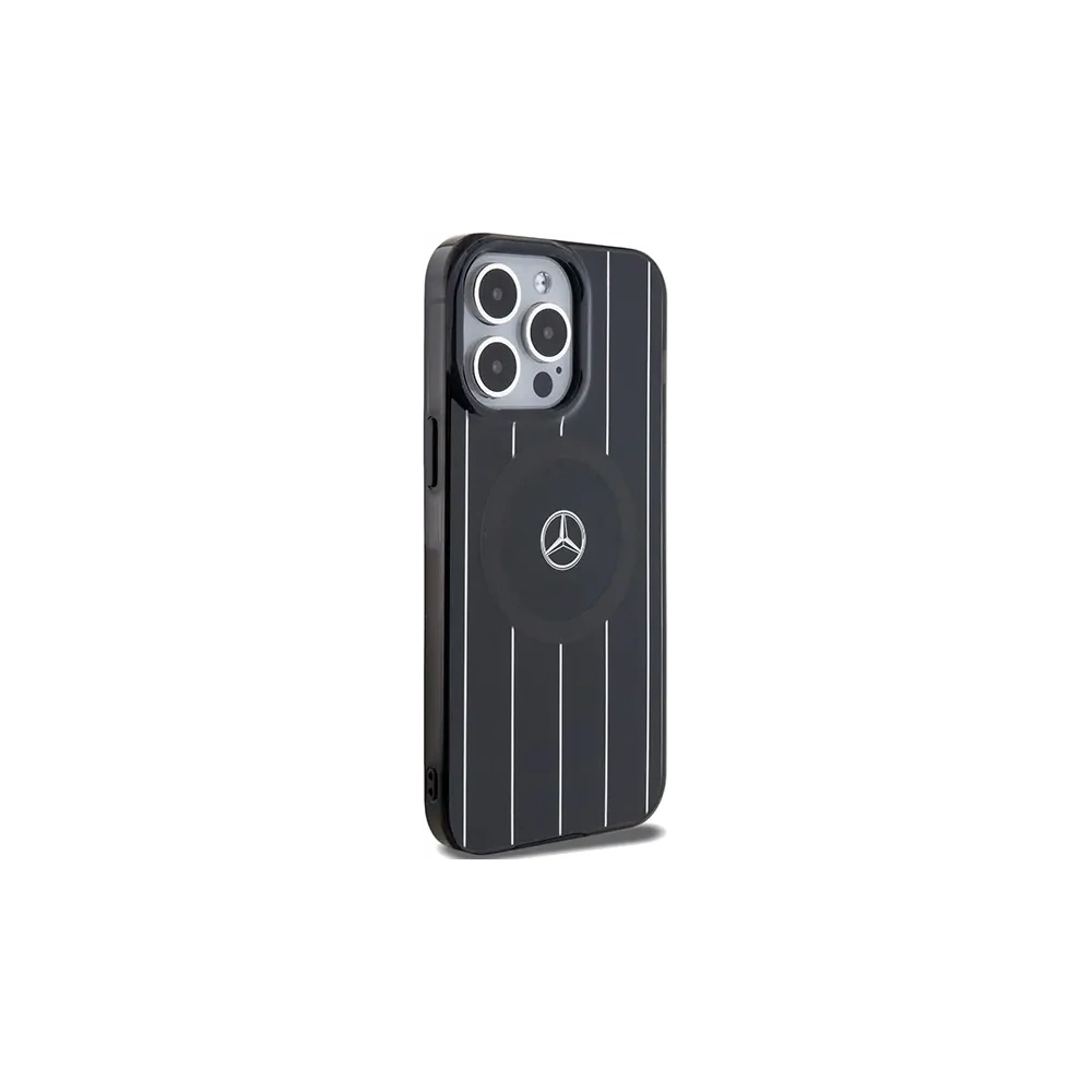 Hurtownia GSM - Mercedes MEHMP15L23HRSK Apple iPhone 15 Pro kemény tok Dupla réteg Keresztvonalak MagSafe fekete - MRS218 - {ean13} - Hurt