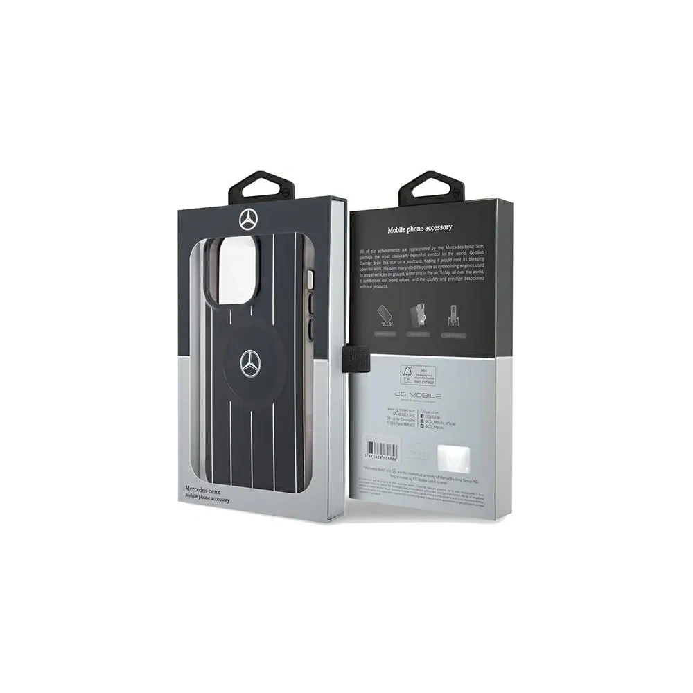Hurtownia GSM - Mercedes MEHMP15L23HRSK Apple iPhone 15 Pro kemény tok Dupla réteg Keresztvonalak MagSafe fekete - MRS218 - {ean13} - Hurt