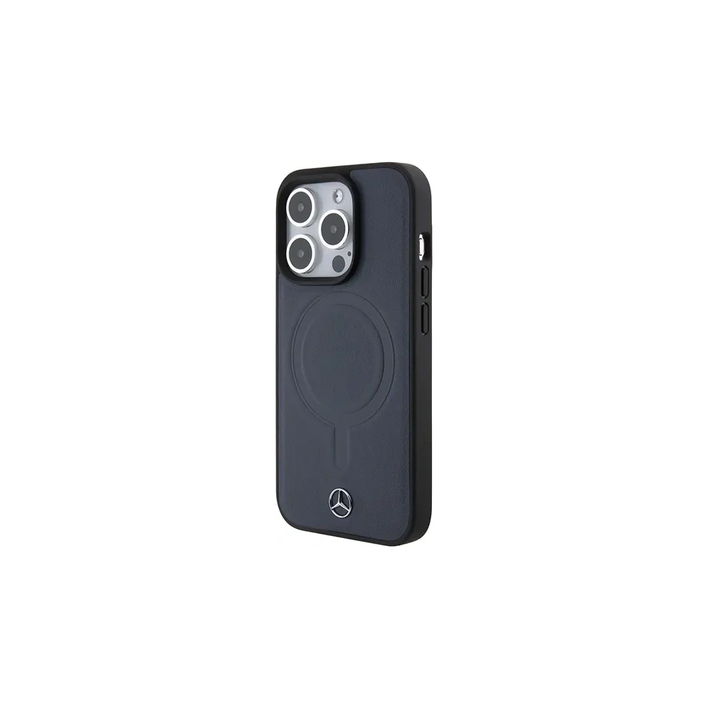 Hurtownia GSM - Etui Mercedes MEHMP15L23RCMV Apple iPhone 15 Pro hardcase Smooth Leather MagSafe navy/modrá - MRS220 - {ean13} - Hurt