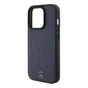 Mercedes MEHMP15L23RCMV Apple iPhone 15 Pro kemény tok Simító Bőr MagSafe sötétkék